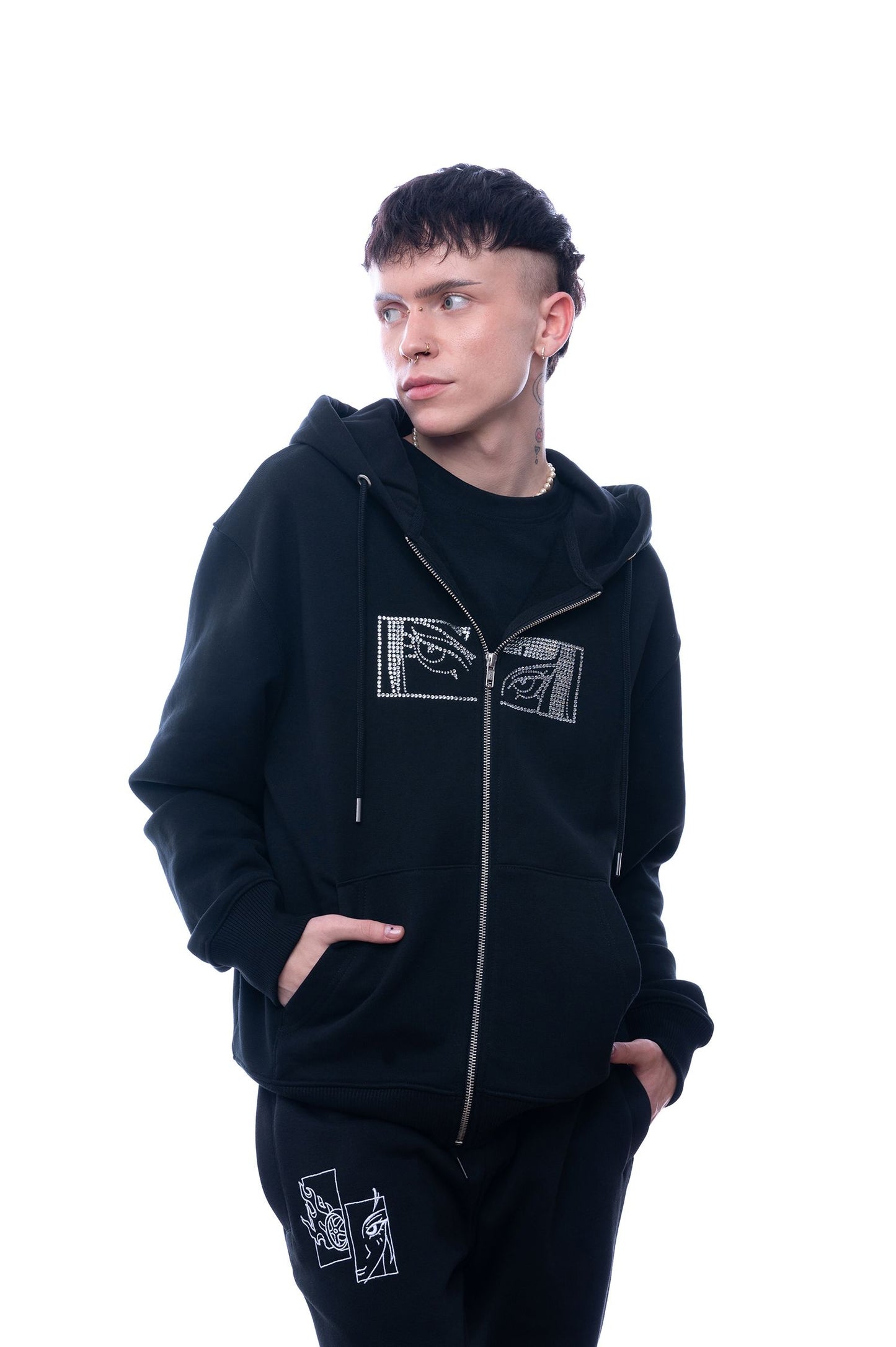 Devil's Gaze Zip Hoodie