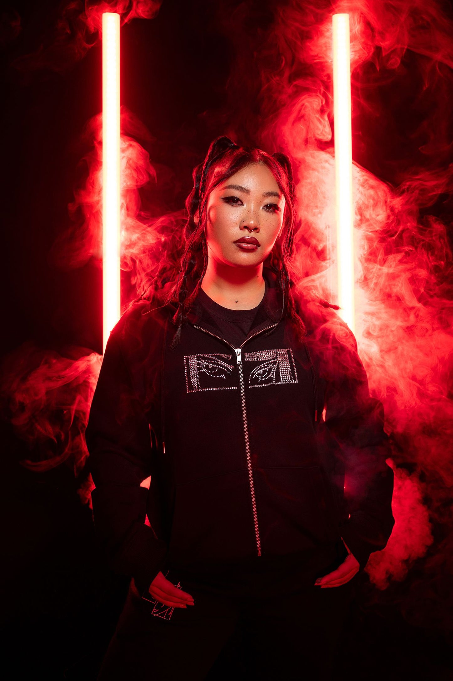 Devil's Gaze Zip Hoodie