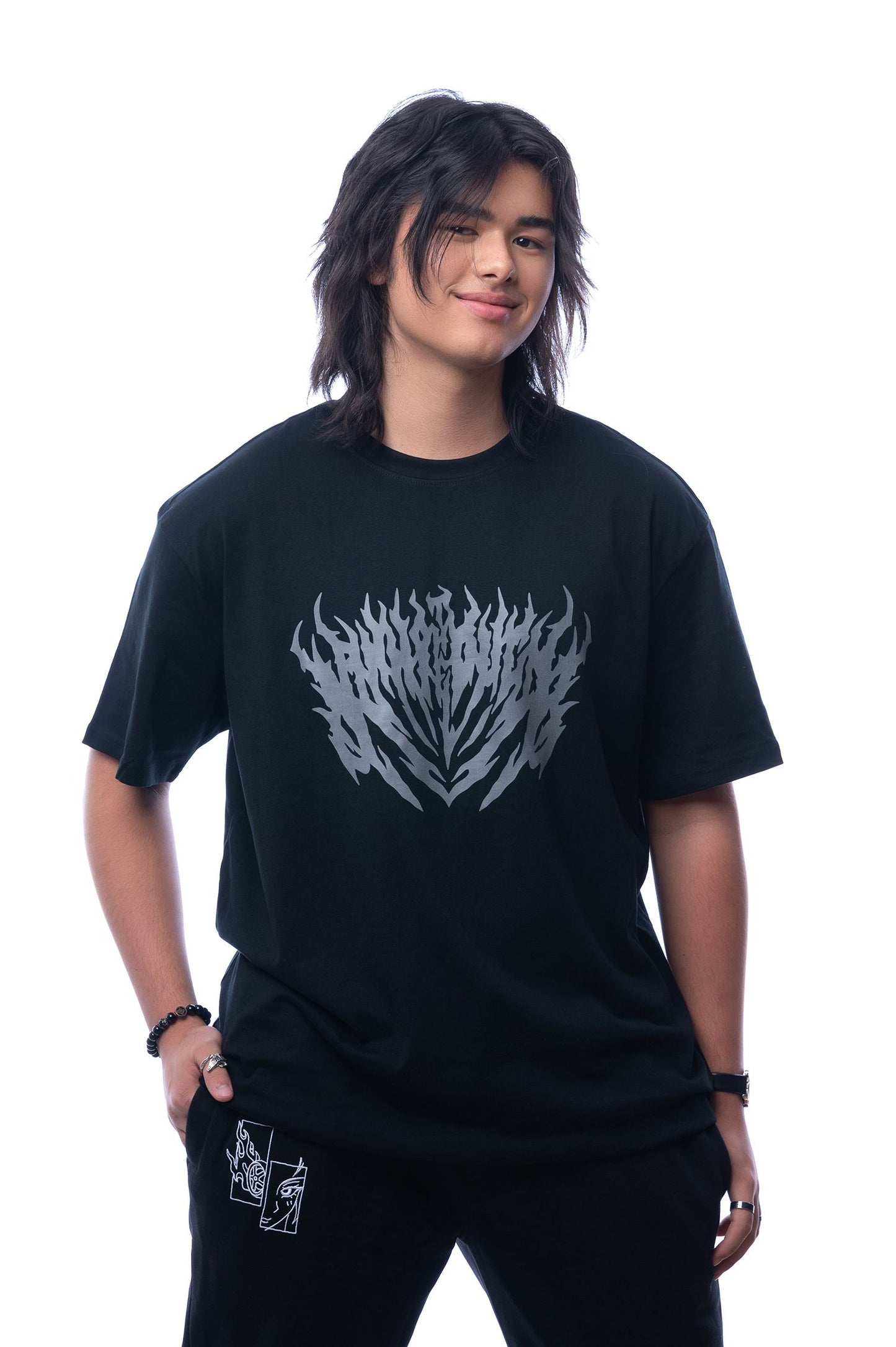 Grey Flames Tee