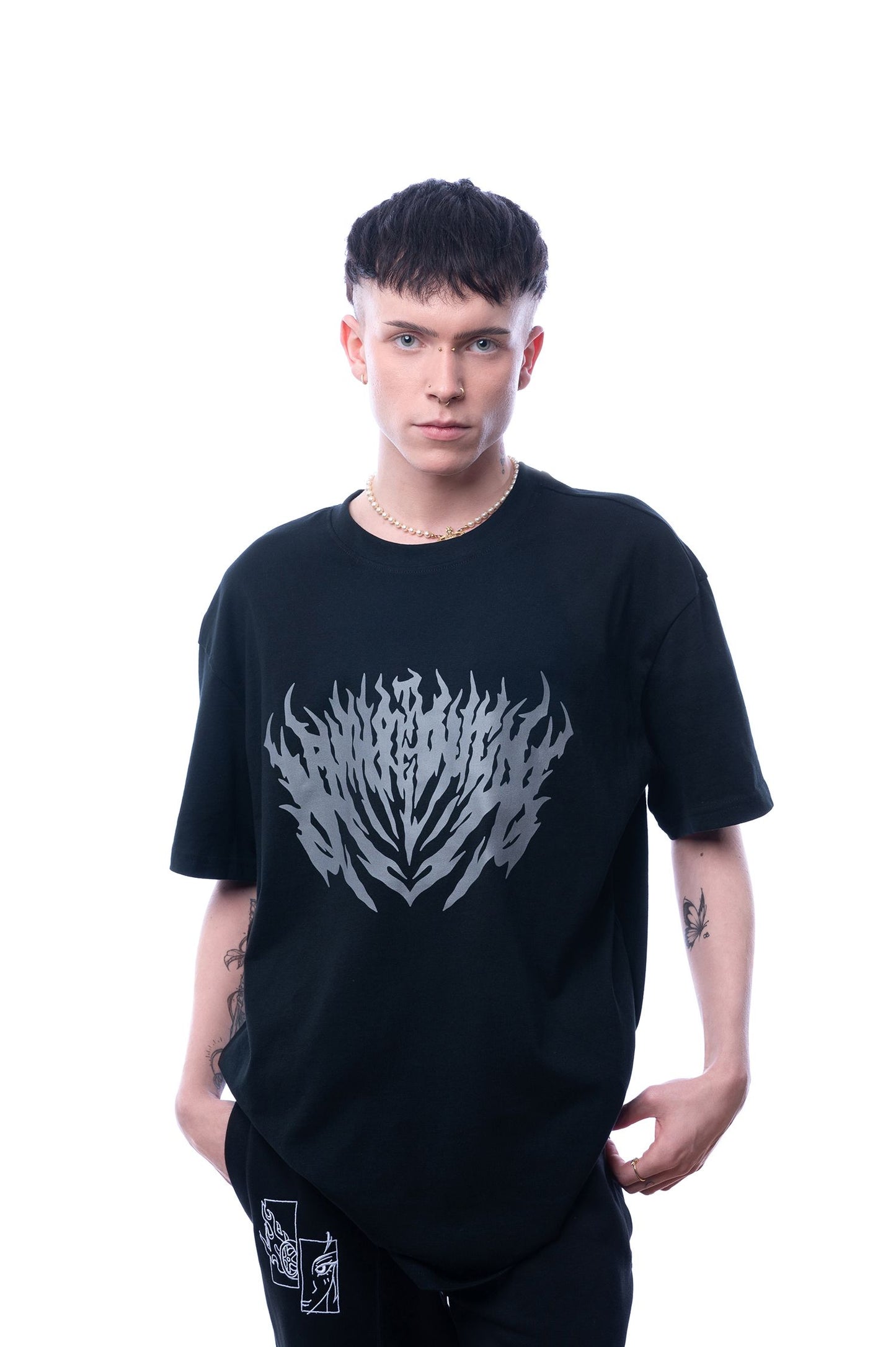 Grey Flames Tee