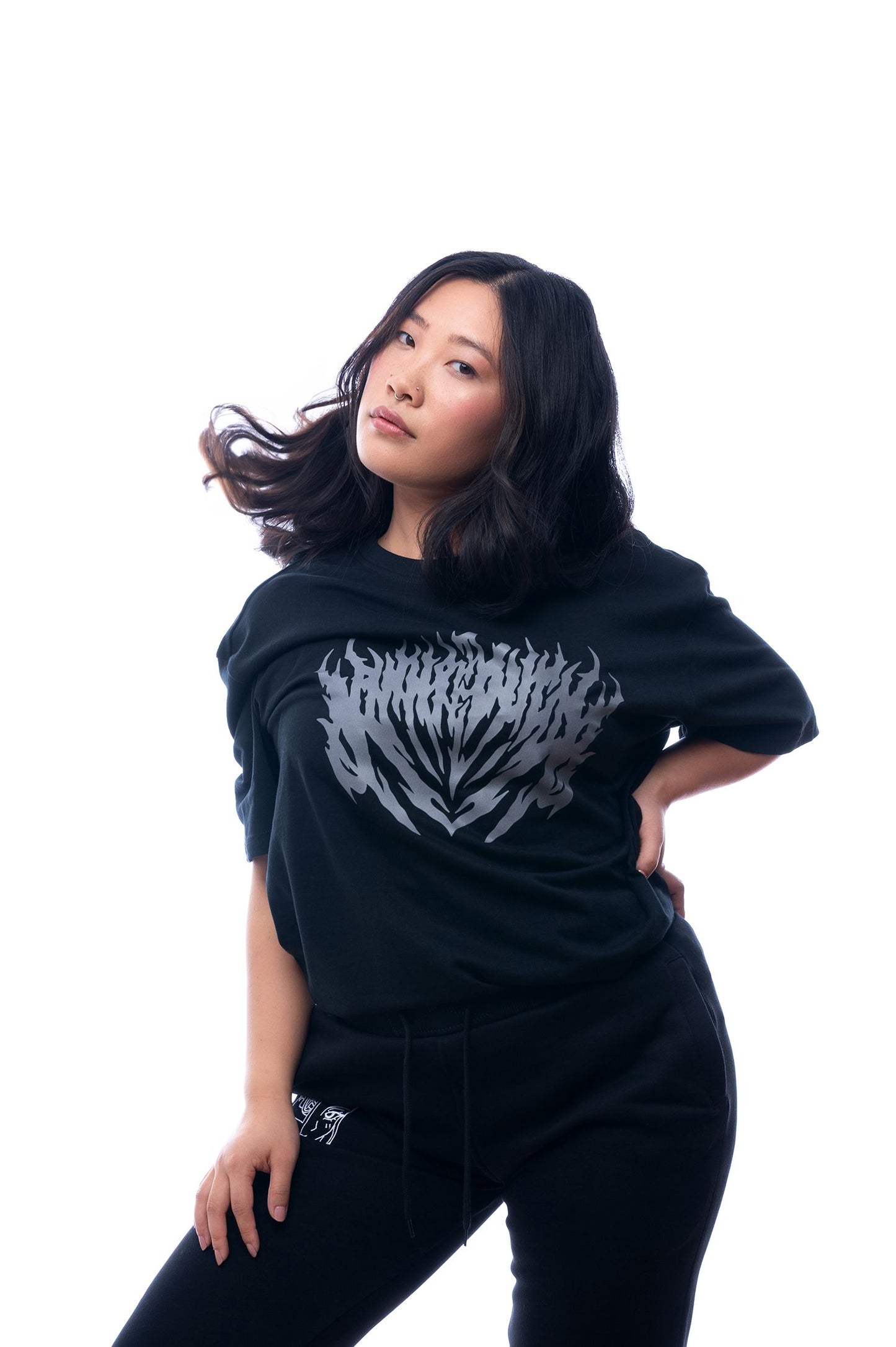 Grey Flames Tee