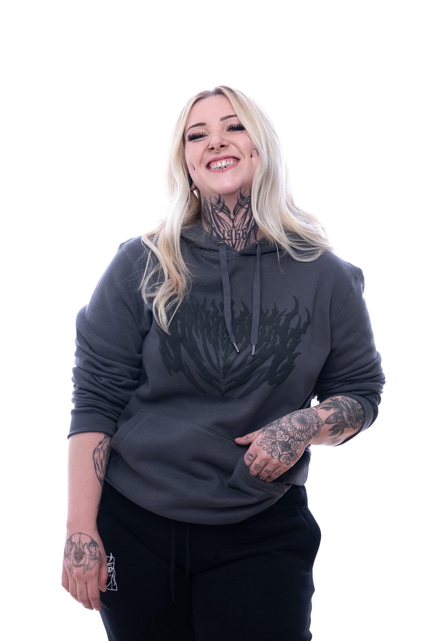 Charcoal Inferno Hoodie