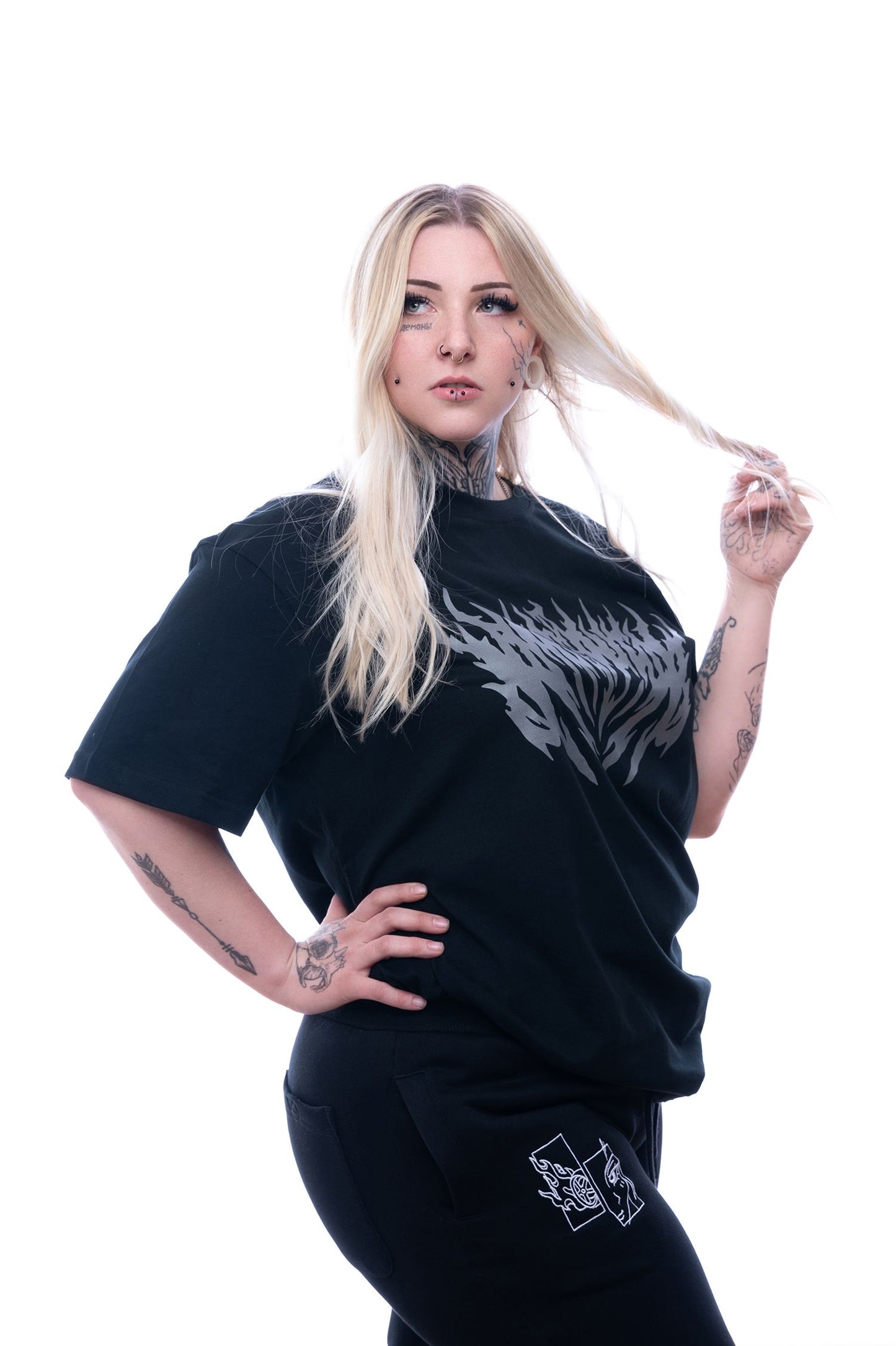 Grey Flames Tee