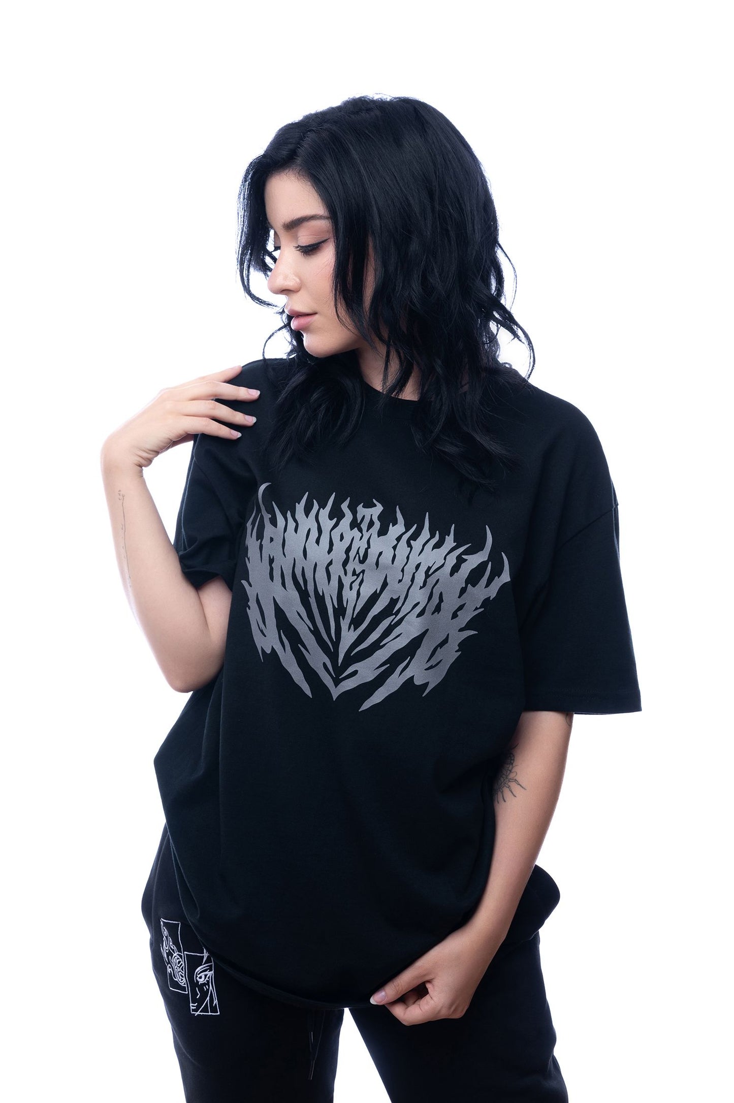Grey Flames Tee