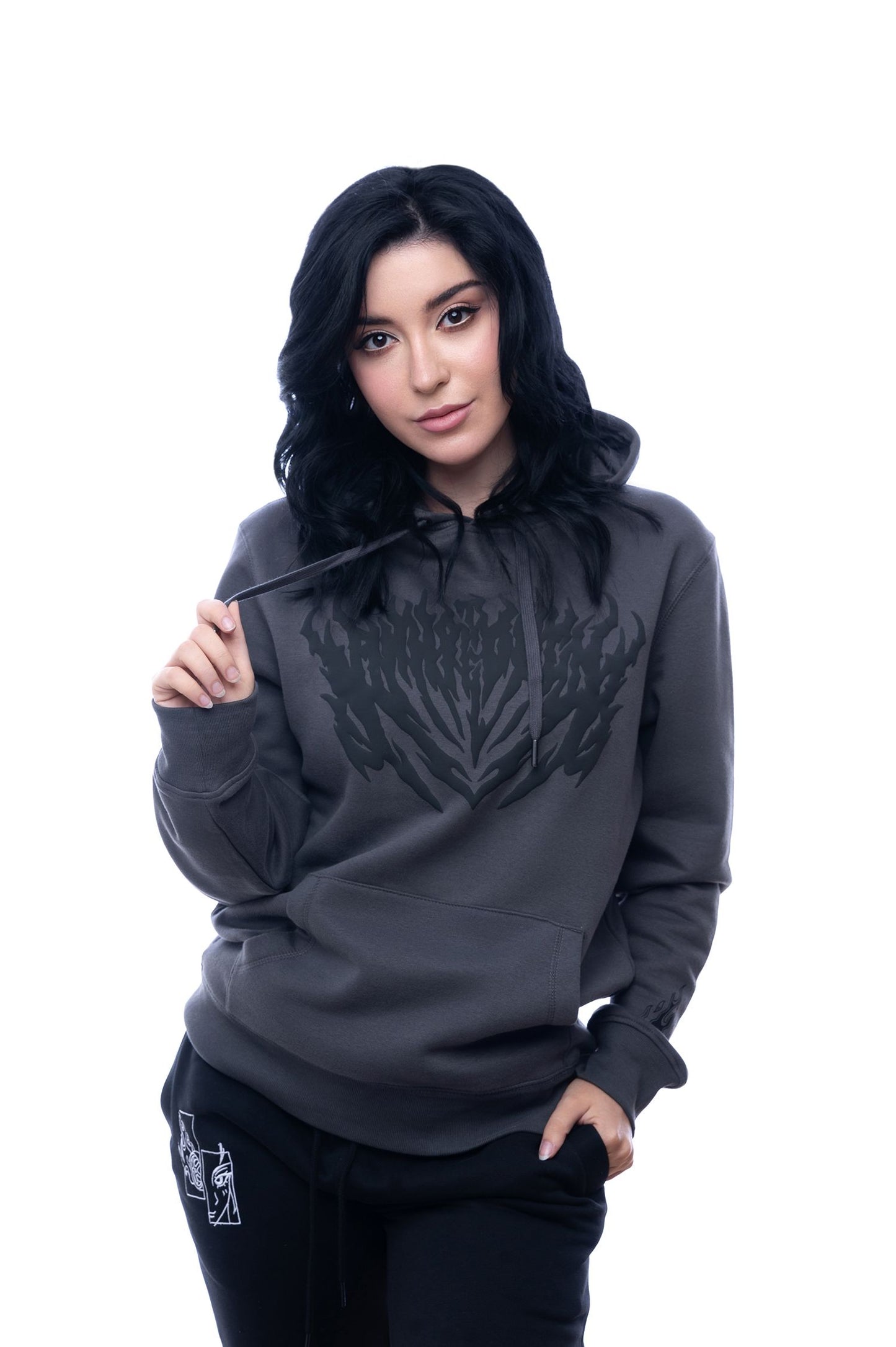 Charcoal Inferno Hoodie