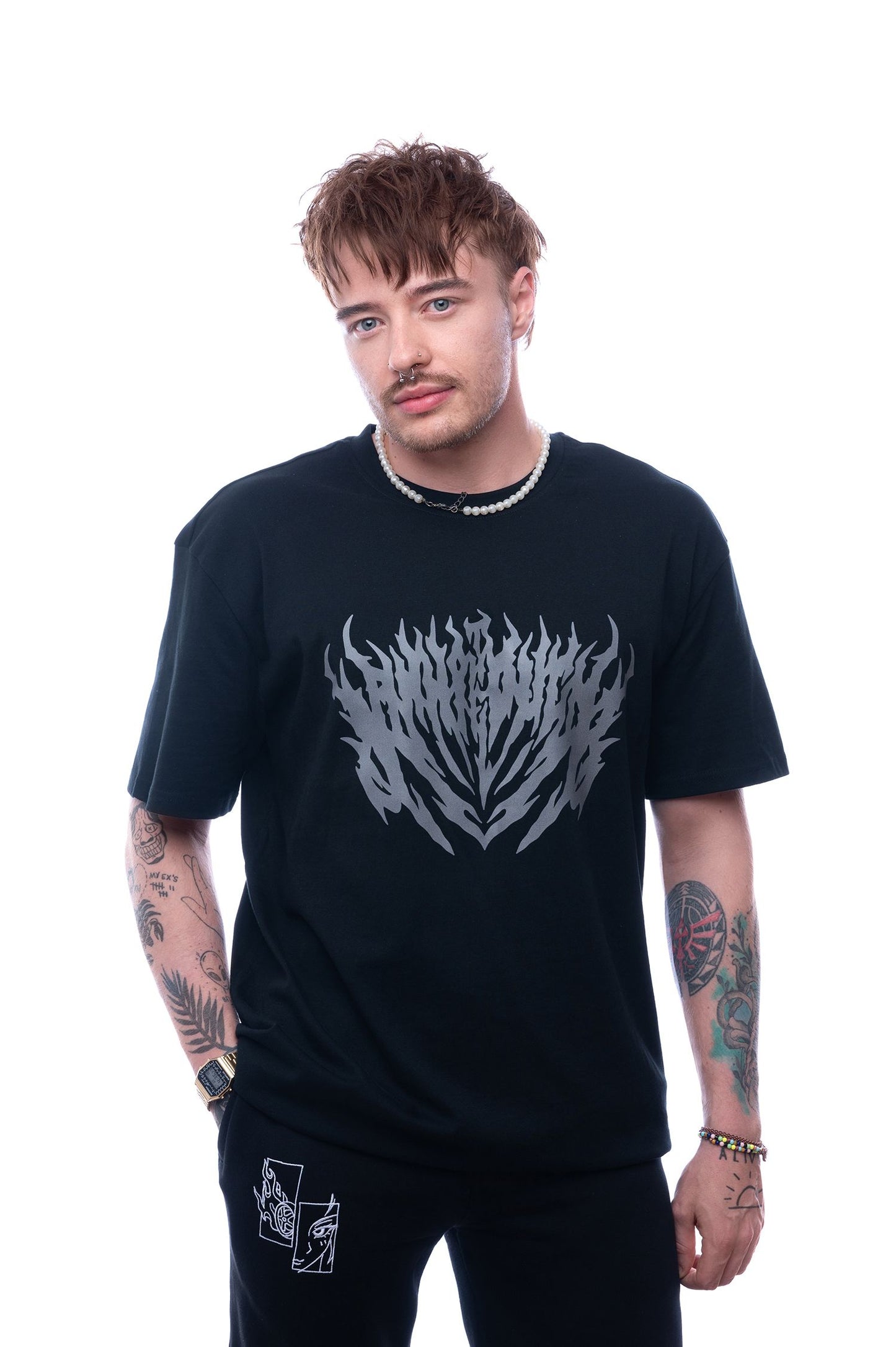 Grey Flames Tee