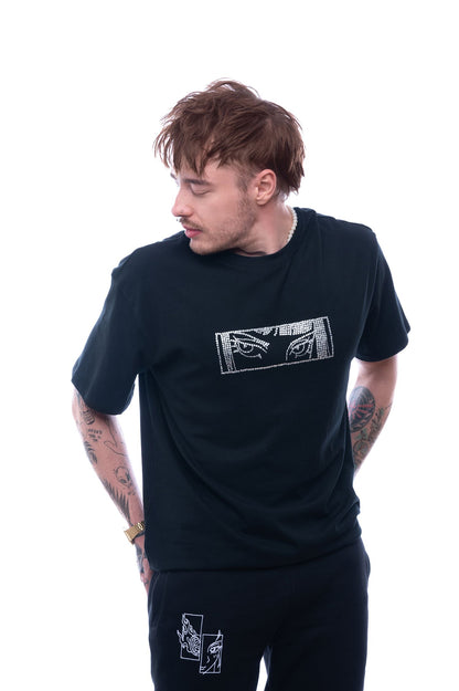 Devil's Gaze Cropped Oversized Tee