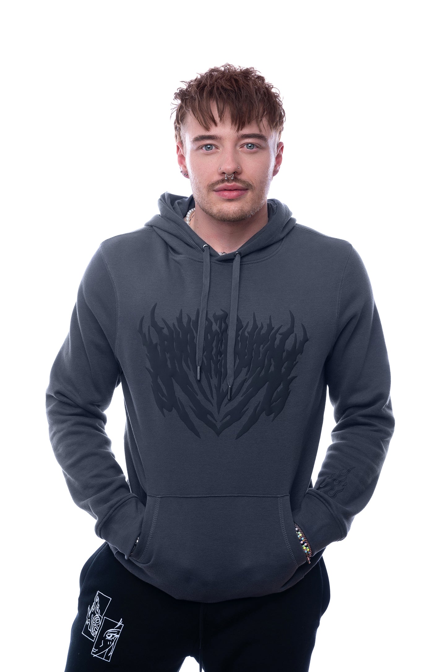 Charcoal Inferno Hoodie