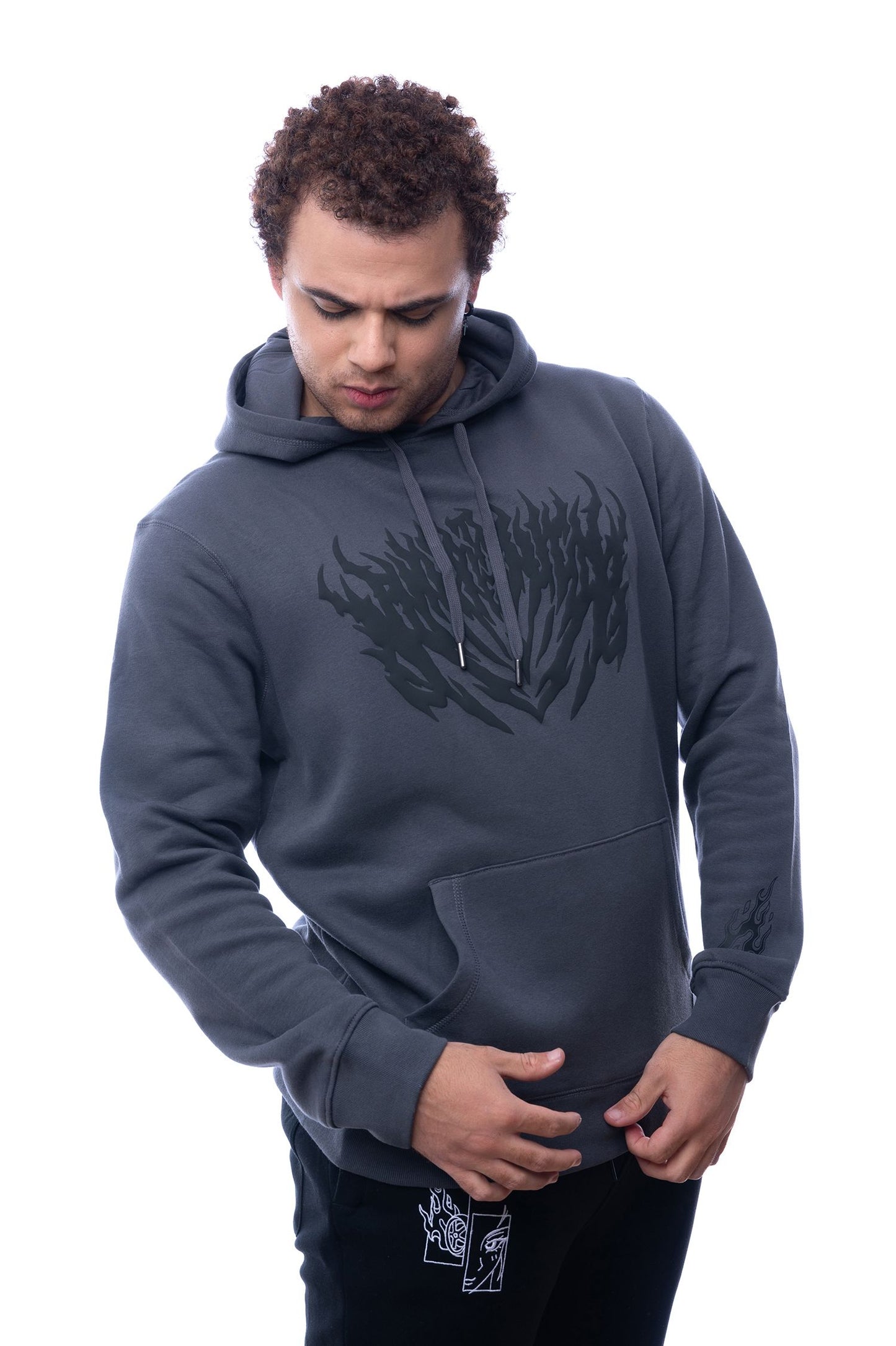 Charcoal Inferno Hoodie