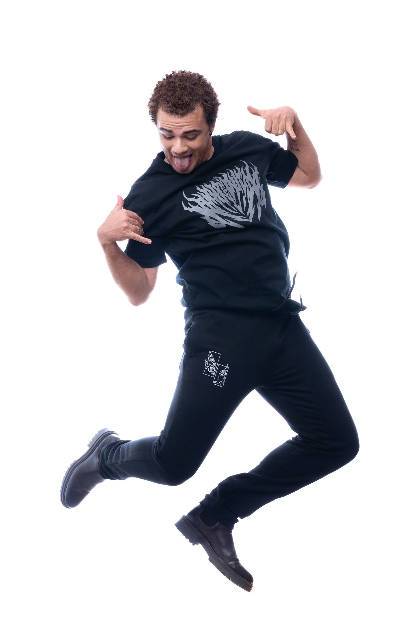 Grey Flames Tee