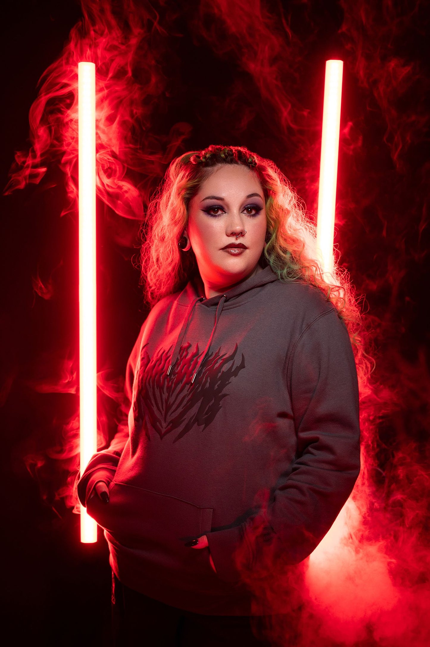 Charcoal Inferno Hoodie